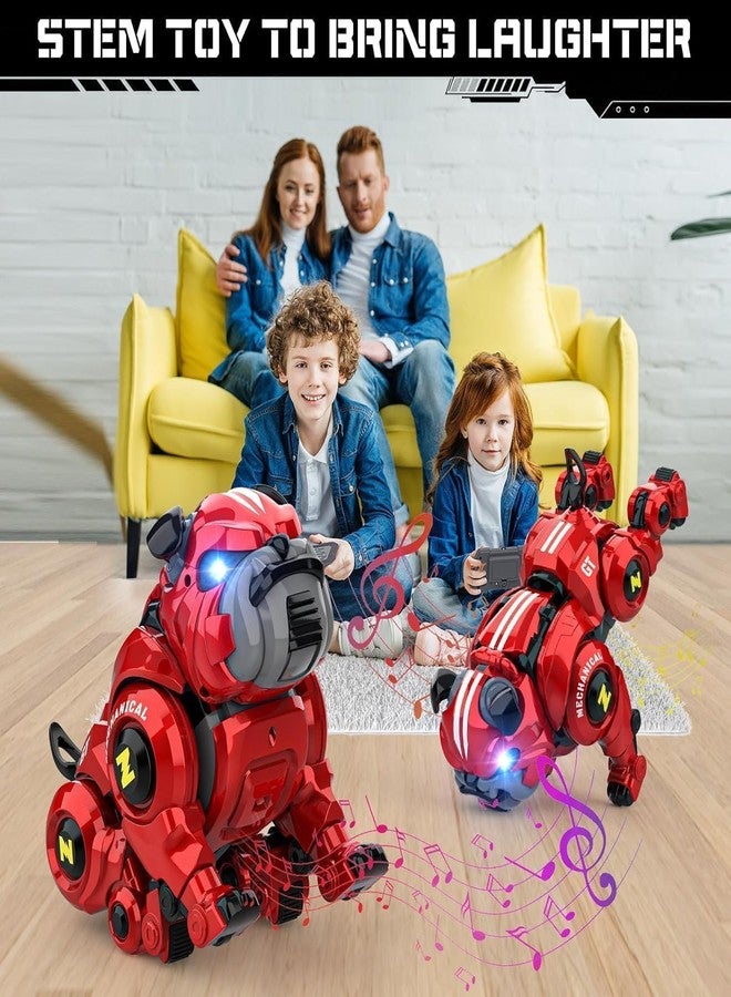 VIKINGS Robot Dog for Kids, Remote Control Robot Rechargeable Programing Stunt Robo Dog with Sing, Dance, Touch Function, Robotic Dog Toy for Boys Ages 5+ Birthday Gifts - Image 3